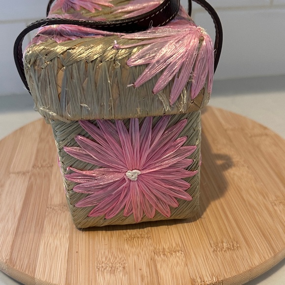 Kate Spade rare vintage Pink and Tan Woven Mini Bag - Picture 12 of 12